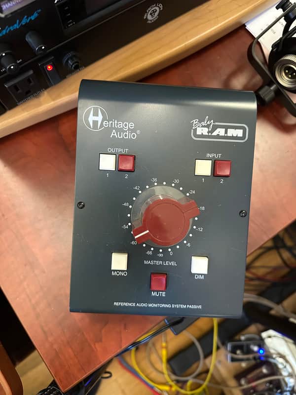 Heritage Audio Baby RAM Passive Desktop Monitor Controller 2020 - 2021 - RAF Blue Grey image 1
