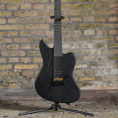 ESP LTD Alex Wade AW-XJ7 Baritone Evertune - Black Open Grain Satin - Demo image 15