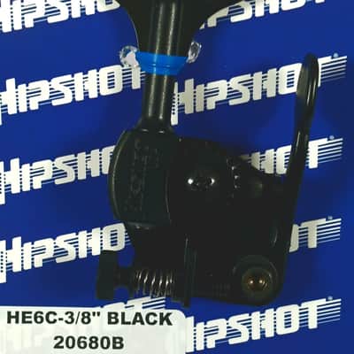 Hipshot USA Ultralite Bass Xtender 3/8 Clover Key Black - 20680B