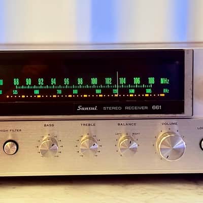 πΆβ¨ Sansui 661 Vintage Stereo Receiver w/ Original Wood Case β Serviced, LED, Cleaned & Tested image 2