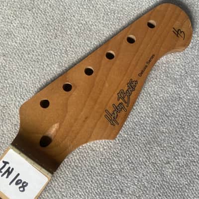 Harley Benton Roasted Maple Guitar Strat Style Neck, 21 Frets Fingerboard image 3
