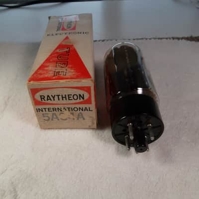60's Raytheon USA 5U4GB = 5AS4A Black Plate Rectifier Tube 5U4 GB = 5AS4 A NOS New in Box Super High Rating 4750/4750=118% image 5
