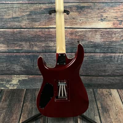 Late 80s ESP Mirage Deluxe 48th Street NY USA Custom Graphic Sinclair Floyd Electric Guitar with ESP Case image 9