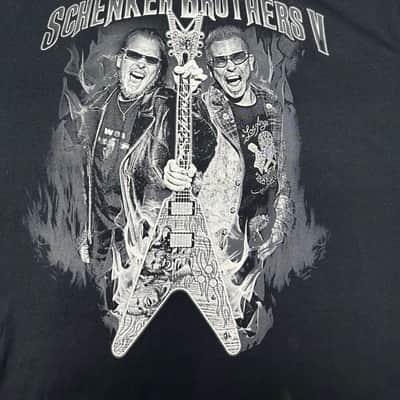 RARE Schenker Brothers V T-shirt Medium Black & White image 2