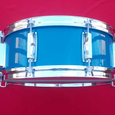 Vintage Yamaha SD 855 Tour Custom Snare Drum Cobalt Blue image 3