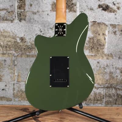 Reverend Jetstream HB with Rosewood Fretboard Army Green image 5