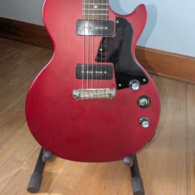Modified Epiphone Les Paul Special I P-90 - Worn Cherry image 2