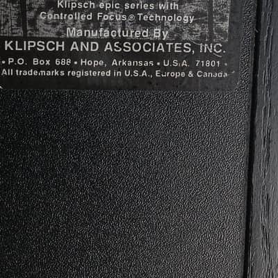 Pair of Klipsch CF-1 Floorstanding Speakers – Restored & Serviced - 1 Year WRT image 13