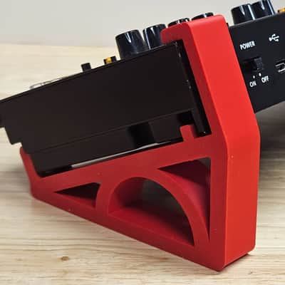 Roland JP-08 Boutique Digital Synthesizer Sound Module With Red Color 30 Degree Angled Stands image 6