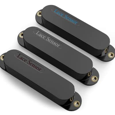 LACE Sensor "Blue Fire Set" 3-Pack Single Coil Pickups - Black image 3