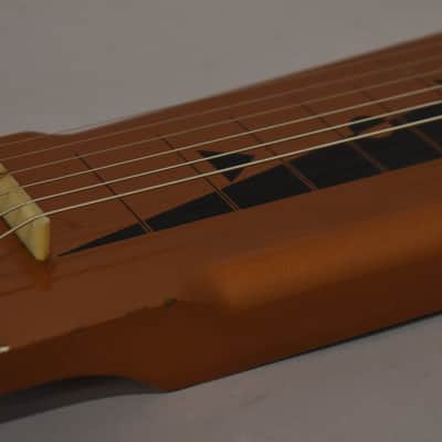 1966 Harmony H-1 "Shark Tooth" 6-String Lap Steel Copper image 8