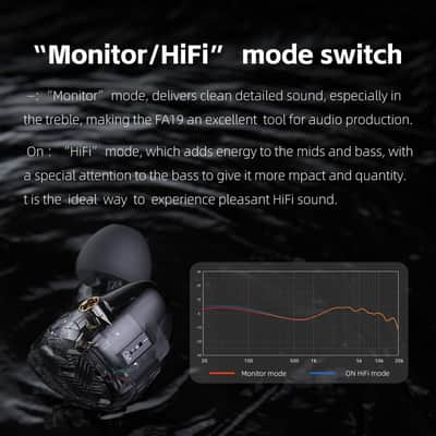 FiiO FA19 10 Balanced Armature in Ear Monitors | Audiophile Earphones with Detachable Pure Silver MMCX Headphone Cable image 8