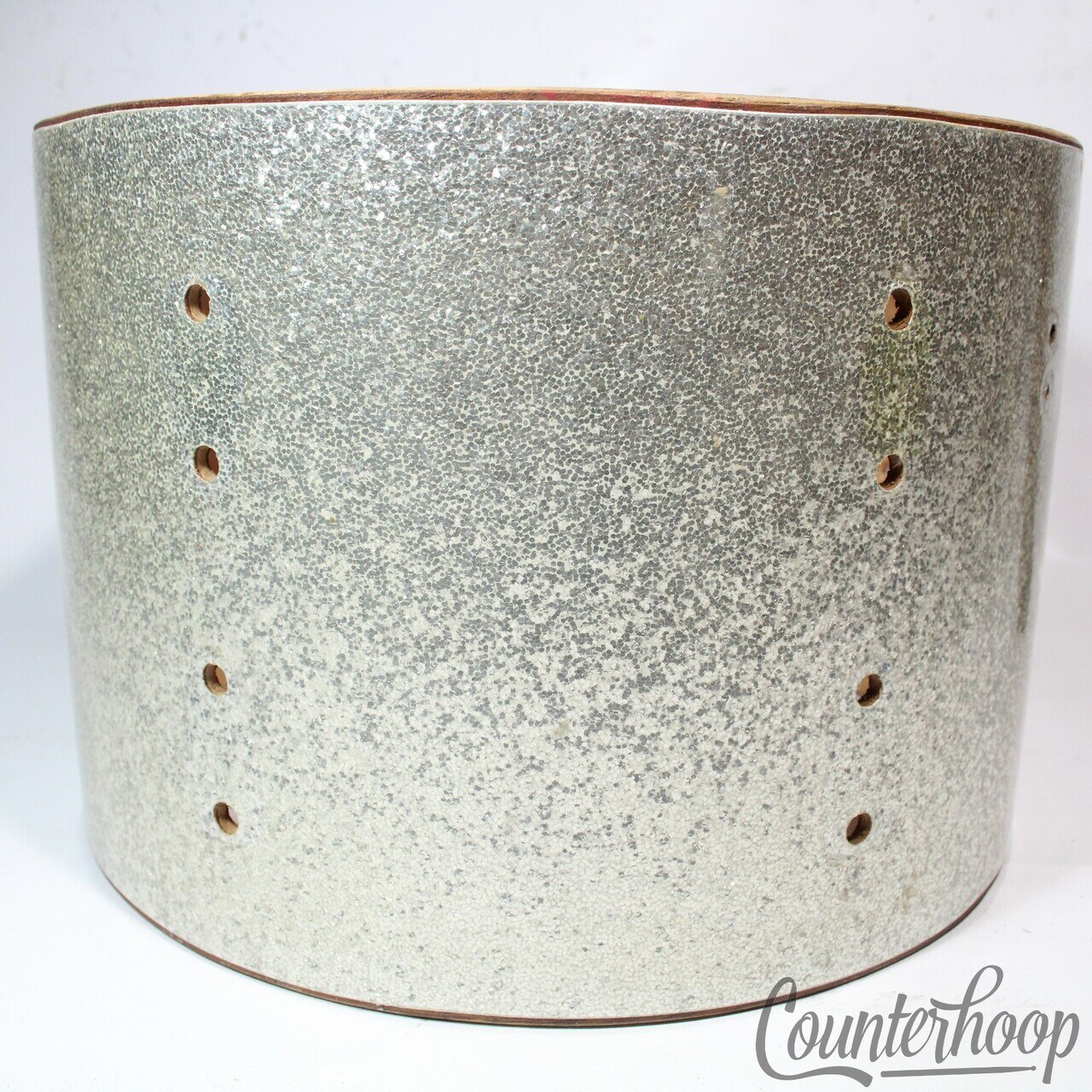 Slingerland 9x13" 3Ply African Mahogany Tom Drum Shell Silver Sparkle Sound King — main photograph