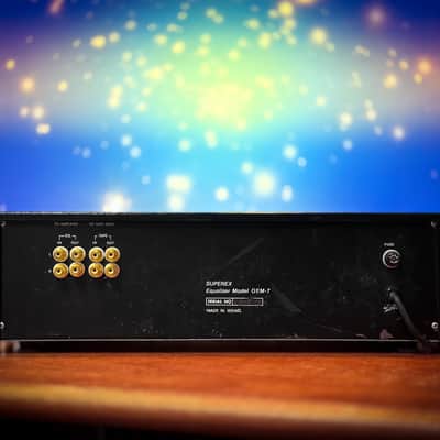 Superex  GEM-7 💥RARE💥 Vintage Stereo Parametric Frequency Equalizer image 7