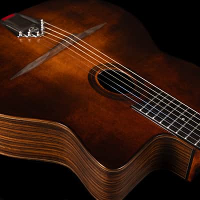 Eastman DM1-CLA Gypsy Jazz, Spruce, Rosewood, Cutaway, Dark Burst - NEW OLD STOCK image 10