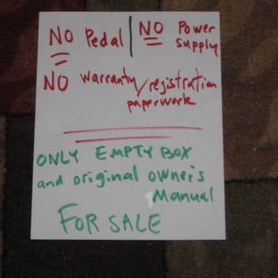 lightly handled Electro Harmonix EMPTY CARDBOARD BOX, original Owner's Manual , & bubble wrap ONLY for Pitch Fork Polyphonic Pitch Shifter	(NO pedal, NO power supply, NO warranty / registration paperwork) 2010s (specifically from 2014) image 3