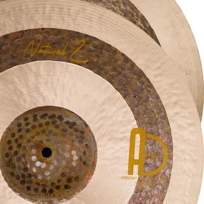 Agean Cymbals 13" Natural Z Heavy Hi-hat image 2