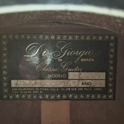 Vintage 1976 Di Giorgio Tárrega – Rare "Black Label" Model – João Gilberto Era image 13