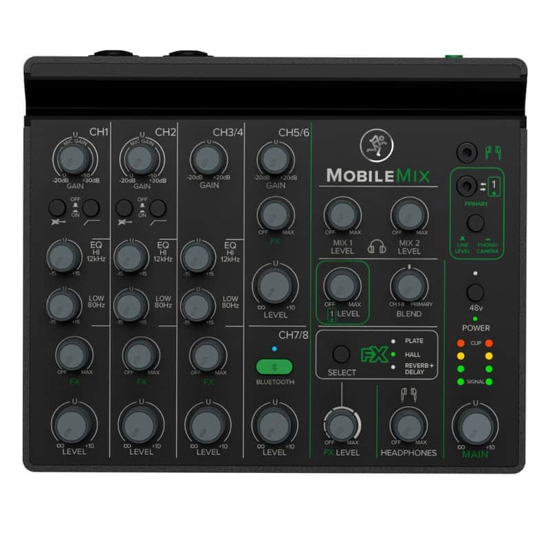 Mackie MOBILEMIX 8-Channel USB Digital Mixer 2023 - Present - Black image 1