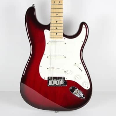 1993 Vintage Fender Stratocaster Plus Deluxe Crimson Burst Strat USA 1990s TBX Tone +OHSC image 7