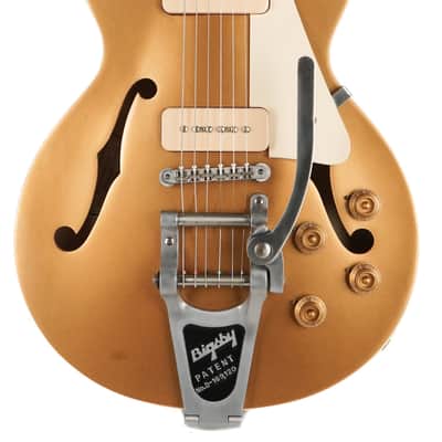 2017 Gibson ES Les Paul P90 Goldtop W/ Bigsby image 2