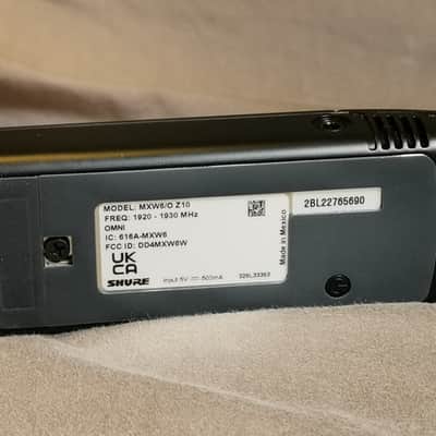 Shure MXW6/O Wireless Boundary Omnidirectional Transmitter (Band Z10) image 7