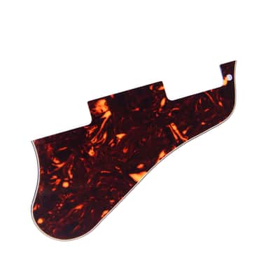 4 Ply Jazz Archtop Guitar Pickguard Fits ES 335 Short Version, Brown Tortoise