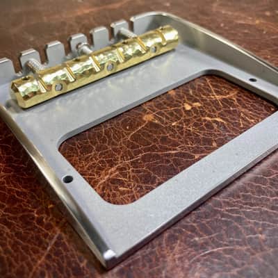 Van Dyke-Harms Filtertron/Bigsby Bridge and Monolithic Saddle Combo 2024 - Stainless Steel image 4