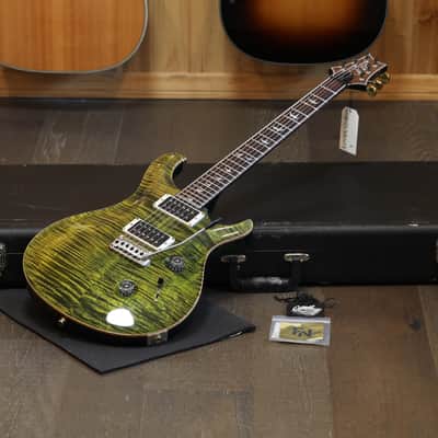 2015 PRS 30th Anniversary Custom 24 10 Top Electric Guitar Flamed Jade + OHSC image 1