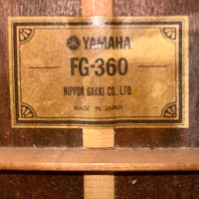 Yamaha FG-360 Jumbo Dreadnought 1977 - 1981 - Natural image 3