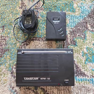 Takstar WPM-100 in-ear wireless monitor 90s-2010s - Black image 1