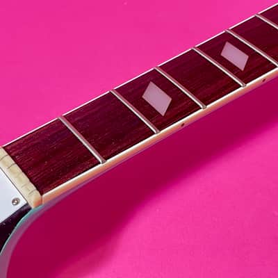 1998 Epiphone Riviera rare color Turquoise frequensator tailpiece image 17
