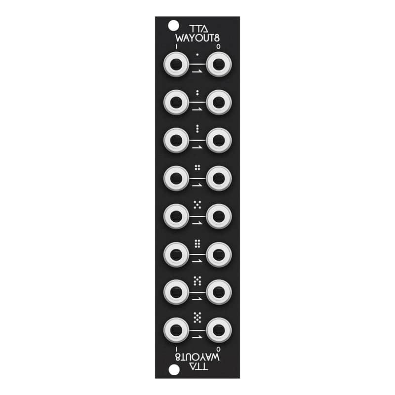 TipTop Audio Wayout8 Eurorack Signal Router Module (Black) image 1