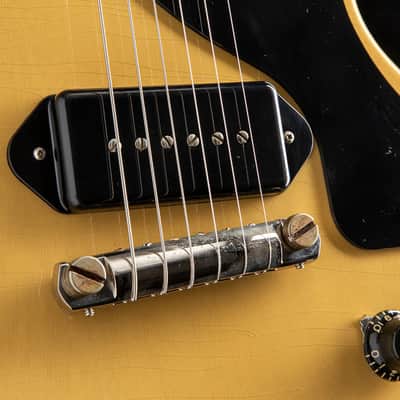 Gibson Custom Murphy Lab 1957 Les Paul Junior TV Yellow Ultra Light Aged image 8