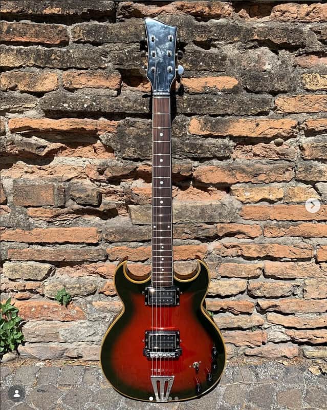 Eko Florentine 360 1967 - Dark Cherry Sunburst - Excellent