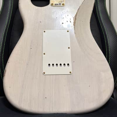 2024 Fender Custom Shop LTD ’57 Stratocaster Relic Strat Aged White Blonde w/ COA OHSC image 4