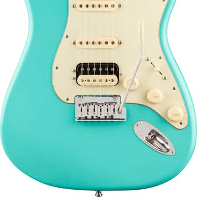 Fender American Ultra Luxe Vintage '60s Stratocaster HSS Electric Guitar, Rosewood Fingerboard, Sea Foam Green image 2