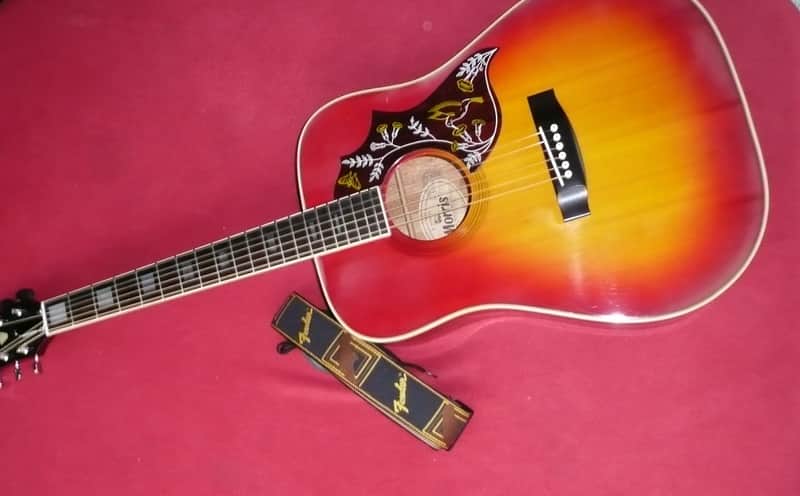 Morris WH-20 Humming Bird Late 70's Red Sunburst | Reverb