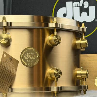 DW 6.5x14" True-Cast Snare Drum - Sand Cast Brushed Bell Bronze, MINT! image 16