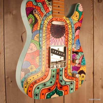Squier Classic Vibe '50s Custom art Telecaster " Spider Maze 5 " image 6