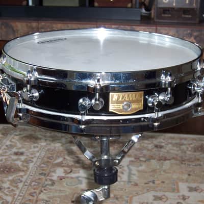 Tama  3 1/4 " x 14 " Black Lacquer Piccolo Snare image 9