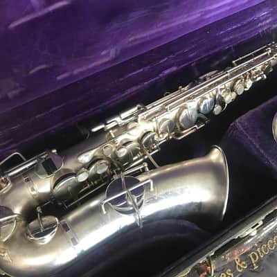 Buescher True-Tone Professional Alto Saxophone 1930 - Silver image 1