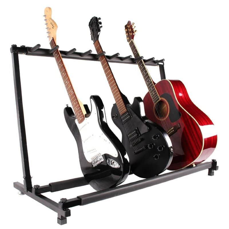New OEM 9 Holder Folding Guitar Stand Rack Band Equipment image 1