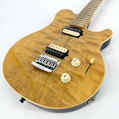 1999 Ernie Ball Music Man Axis Super Sport HH Hardtail - Translucent Gold image 2