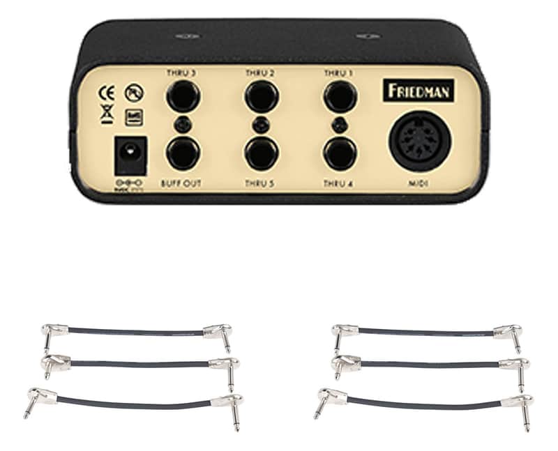 Friedman Buffer Bay 6 Buffer and Junction Box + 2x Gator Patch Cable 3 Pack image 1