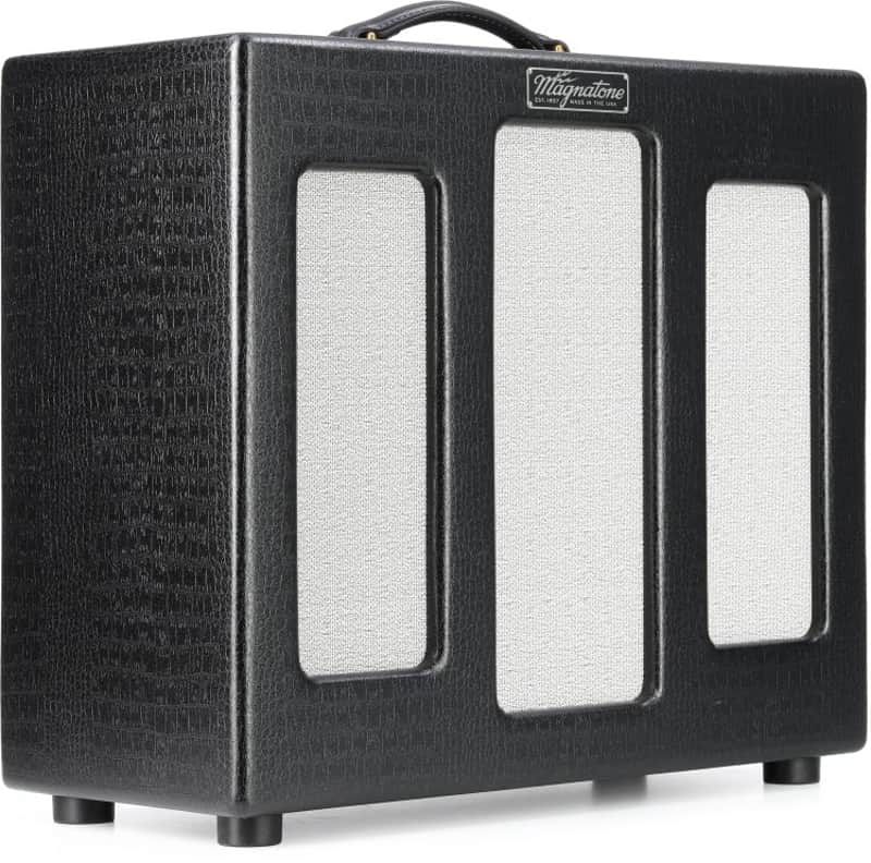 Magnatone Varsity Reverb 15-watt 1 x 12-inch Combo Amplifier - Cathedral Black image 1