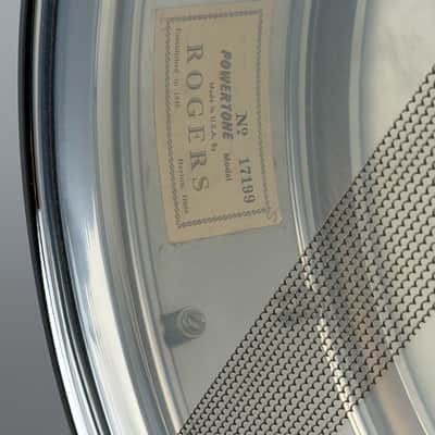 Immagine Rogers 5x14" Powertone Dayton-era Snare Drum - COB #17199 - 9