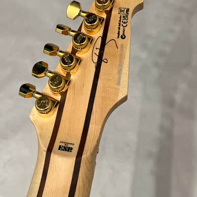 ESP LTD JRV-8FR Javier Reyes Signature Series 8-string Left-hand Metallic Gold  2023 New Overstock Closeout Last One !!! image 7