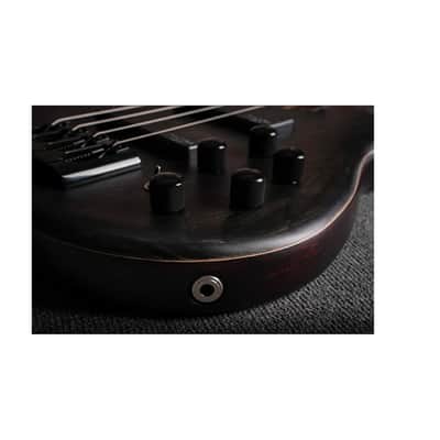 Cort Professional 4-String Bass Guitar Element - Open Pore Trans Black image 5