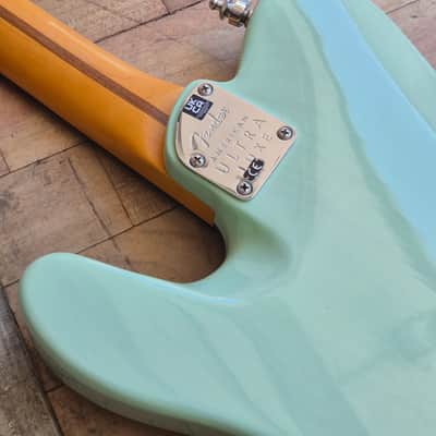 Fender American Ultra Luxe Telecaster 2022 - Transparent Surf Green image 14